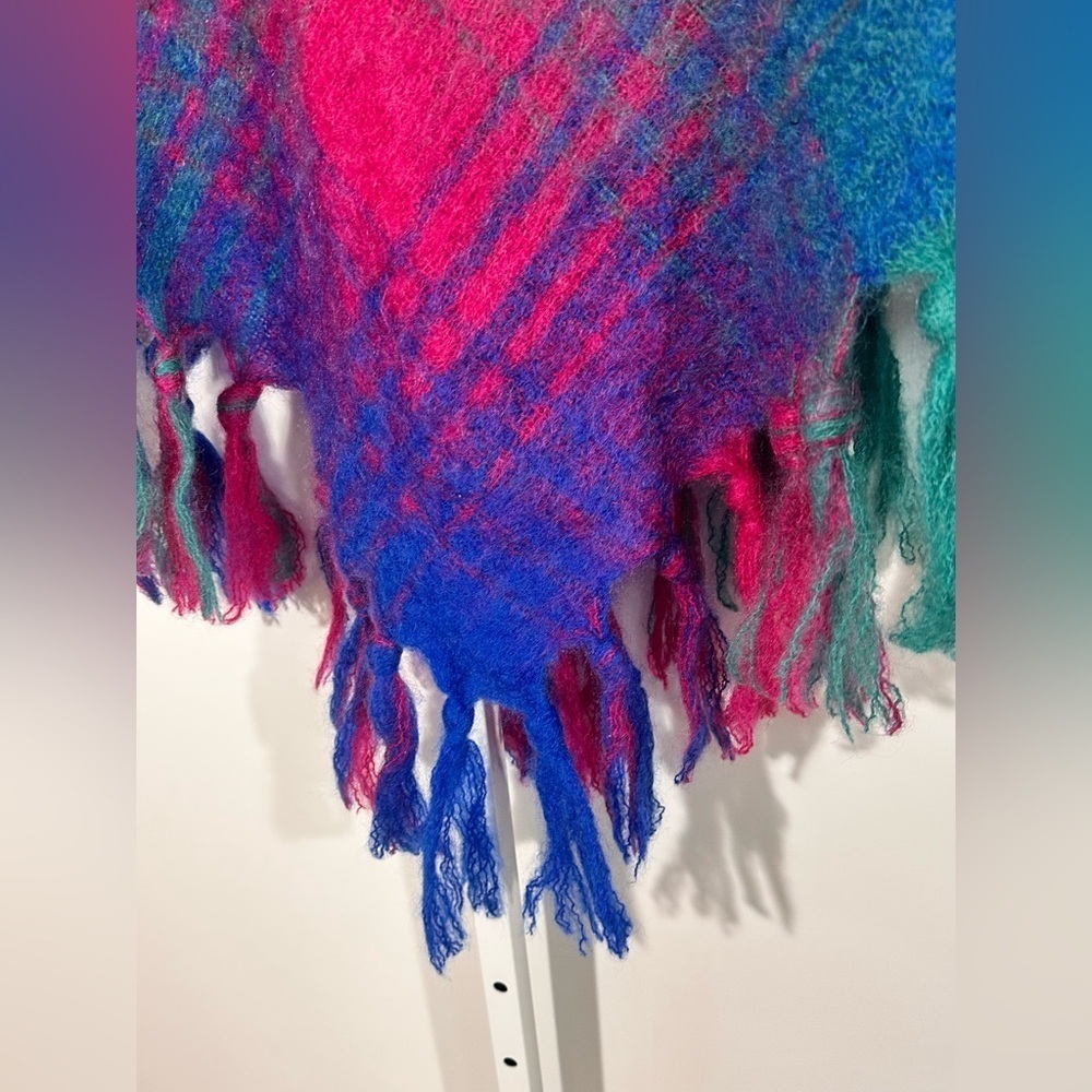 Glentana Mohair Pile Shawl Wrap Scarf Made in Australia - grandma, artsy, winter - Picture 9 of 10